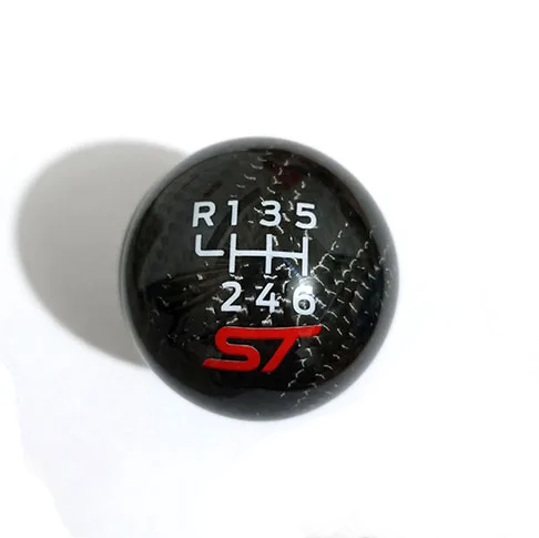 Genuine Carbon Fiber ST Gear Knob for Ford Fiesta, Focus, Puma 6 Speed