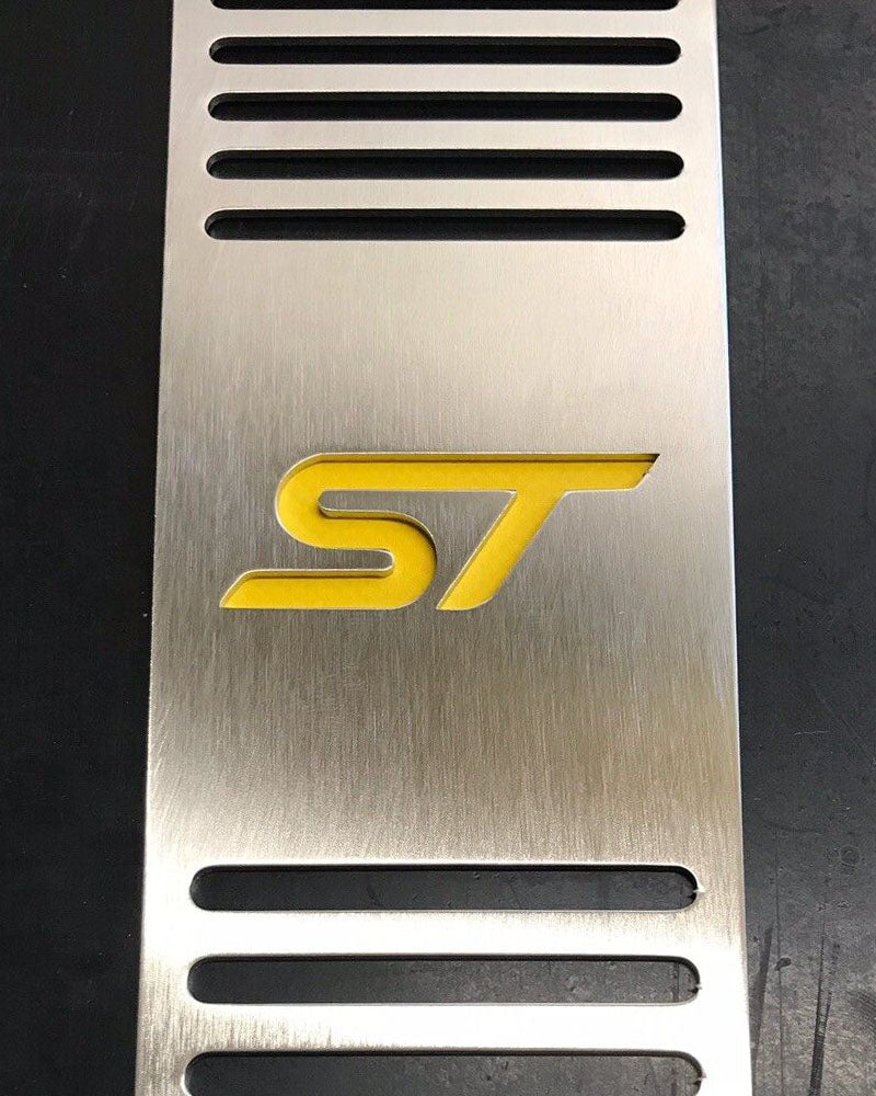 Ford Fiesta MK7 MK8 Foot Rest Dead Pedal ST Logo Stainless Steel