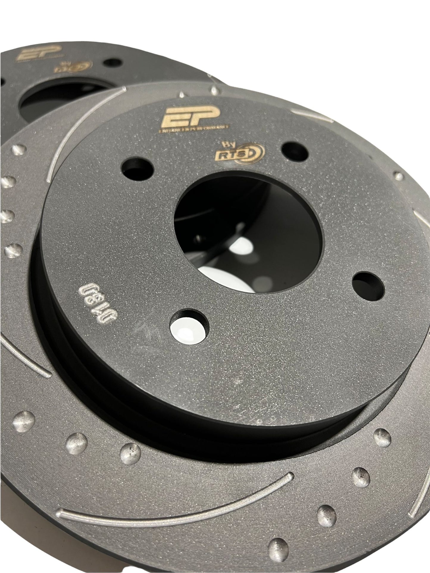 Enhanced Performance (By RTS) Brake Disc Upgrade - MK7 Fiesta ST - Drilled & Grooved - Car Enhancements UK