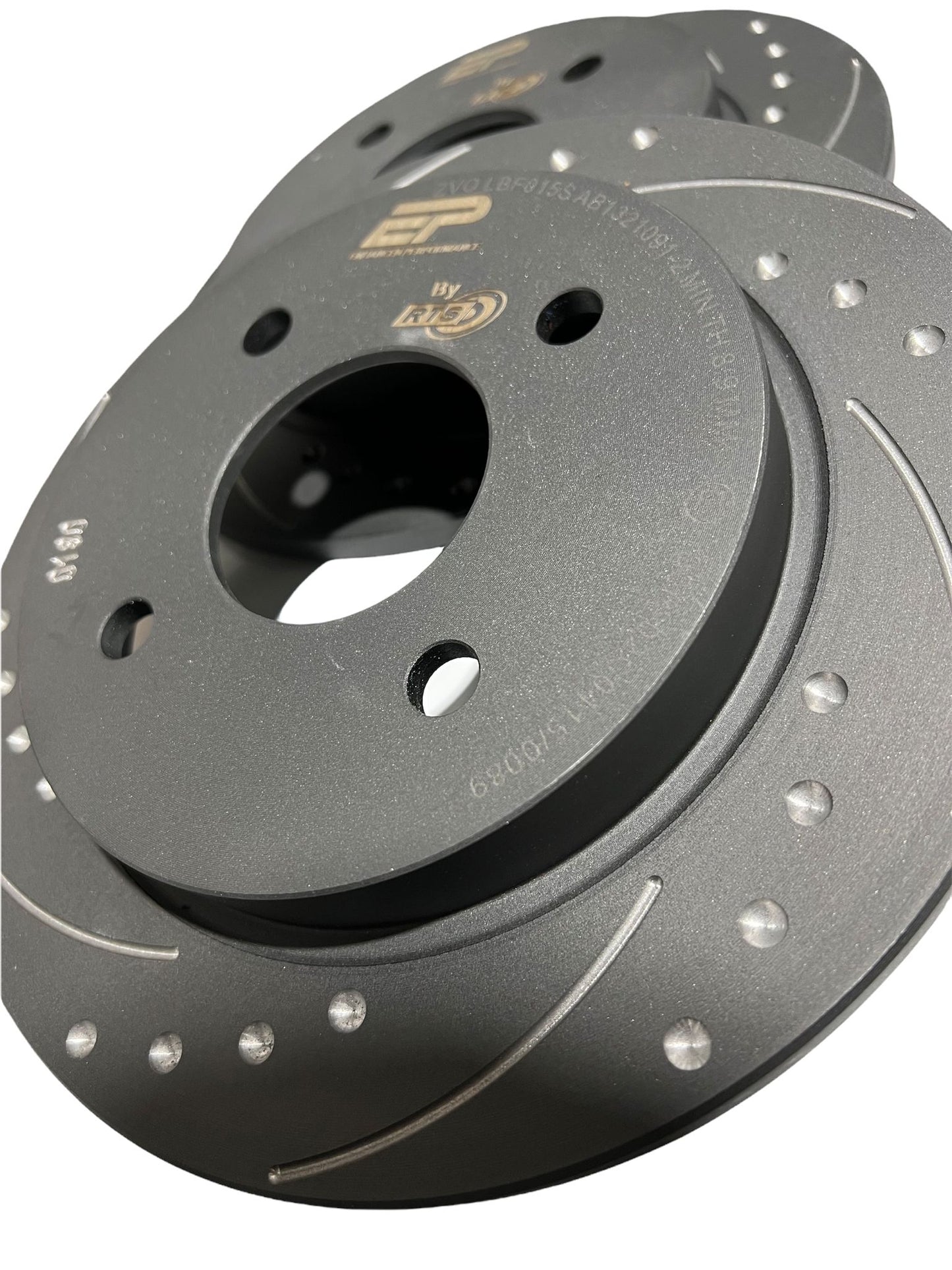 Enhanced Performance (By RTS) Brake Disc Upgrade - MK7 Fiesta ST - Drilled & Grooved - Car Enhancements UK