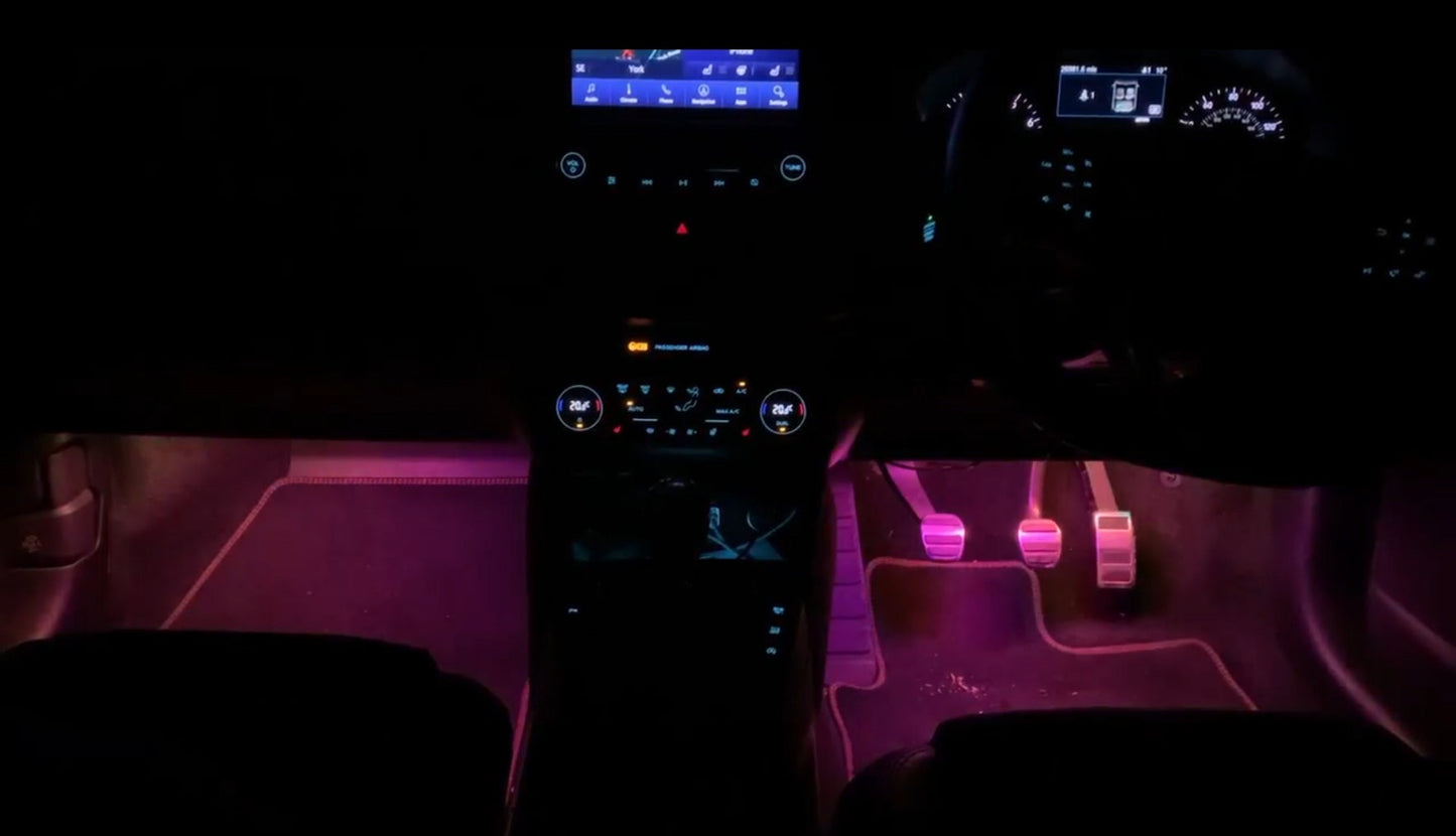 Chaser Edition RGB Footwell Kit - MK3 Focus All Models - Car Enhancements UK