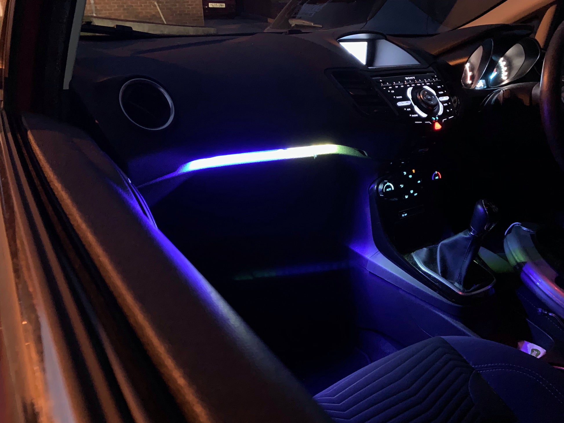 Chaser Edition RGB Glove Box and Footwell Kit - MK7 & MK7.5 Fiesta - Car Enhancements UK