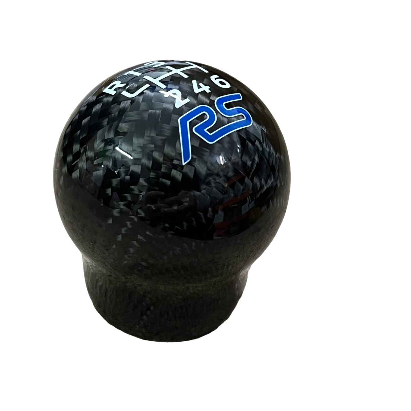 Genuine Carbon Fibre Gear Knob - RS Logo - Car Enhancements UK