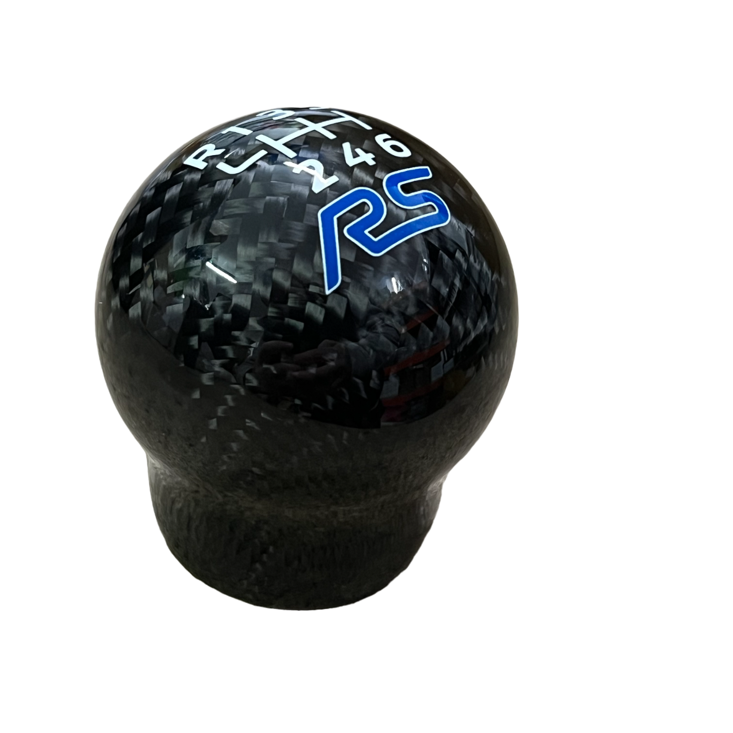 Genuine Carbon Fibre Gear Knob - RS Logo - Car Enhancements UK