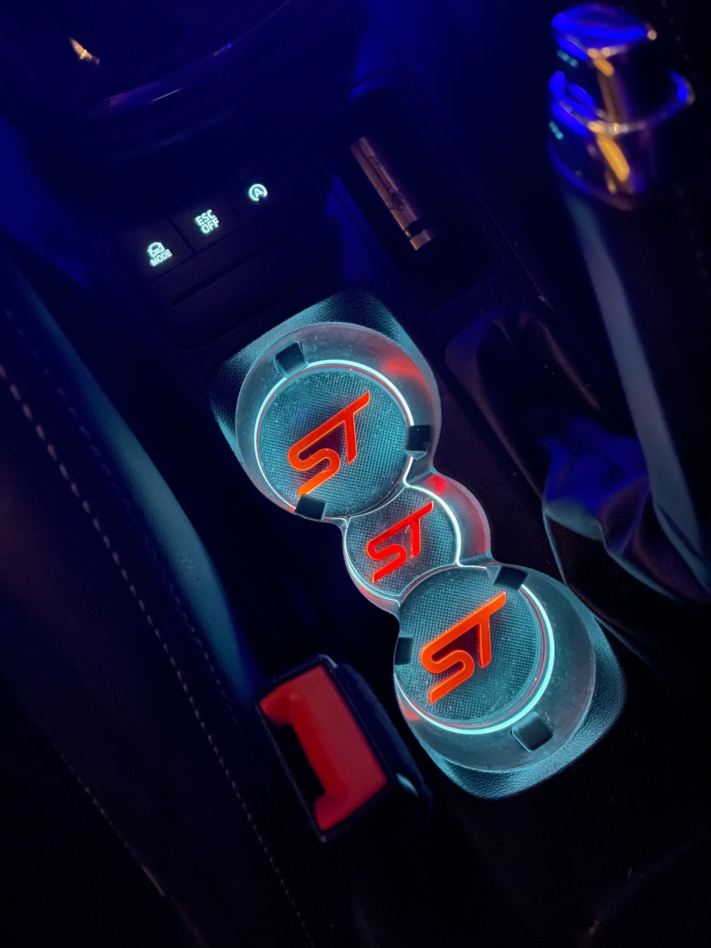 MK7 Fiesta (PRE FACELIFT) - Cup Holder Inserts With Logo - Car Enhancements UK