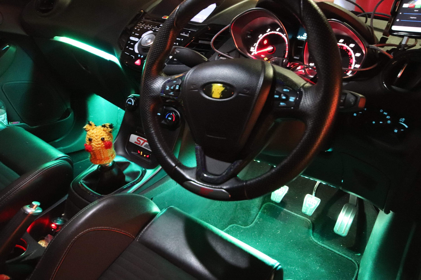 Chaser Edition RGB Glove Box and Footwell Kit - MK7 & MK7.5 Fiesta - Car Enhancements UK