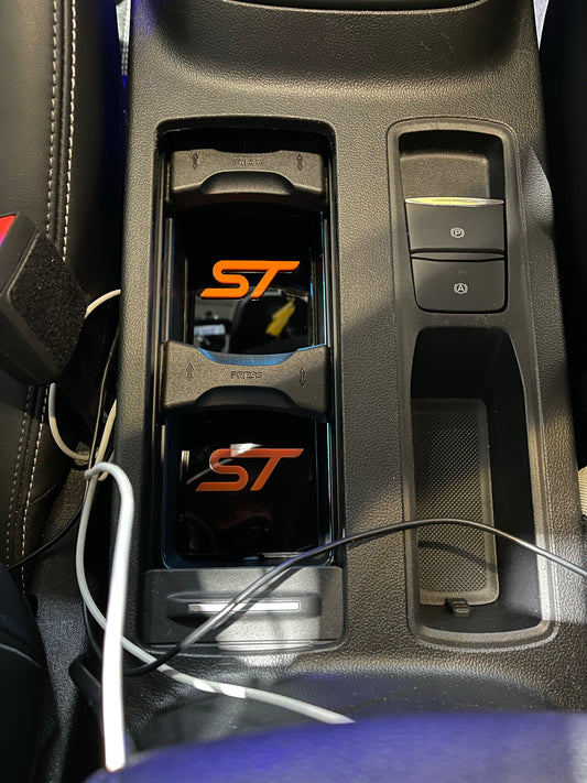 MK4 Focus - Cup Holder Inserts With Logo - Car Enhancements UK