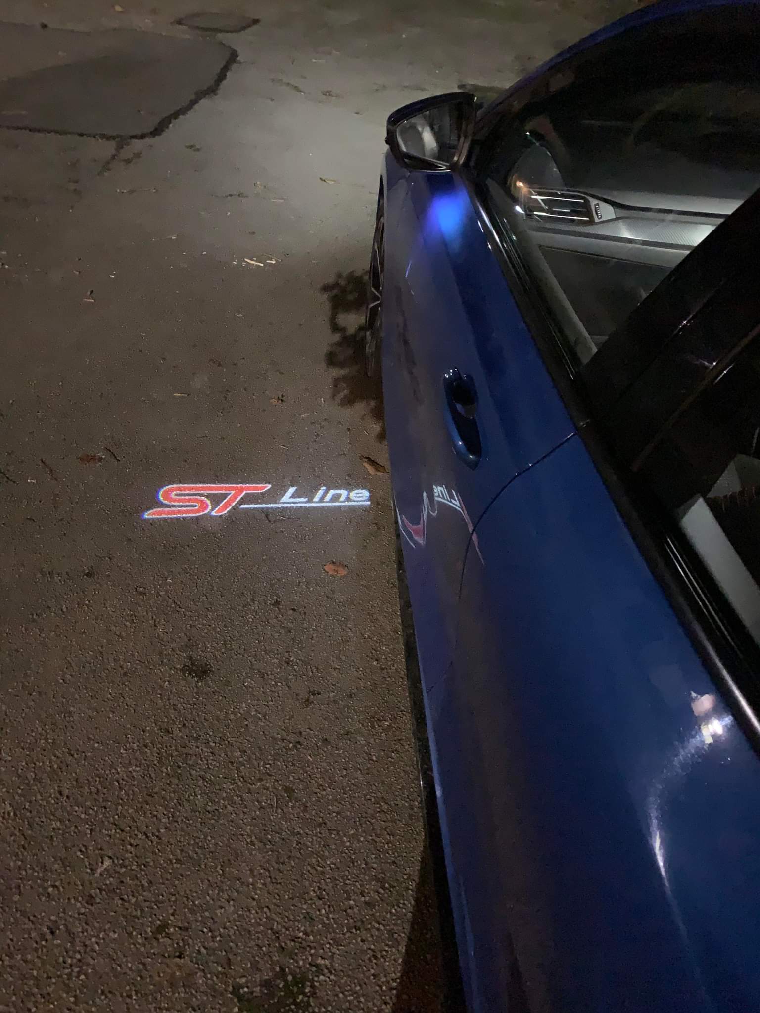 “ST Line” Emblem Replacement Puddle Unit - MK4 Focus - Car Enhancements UK